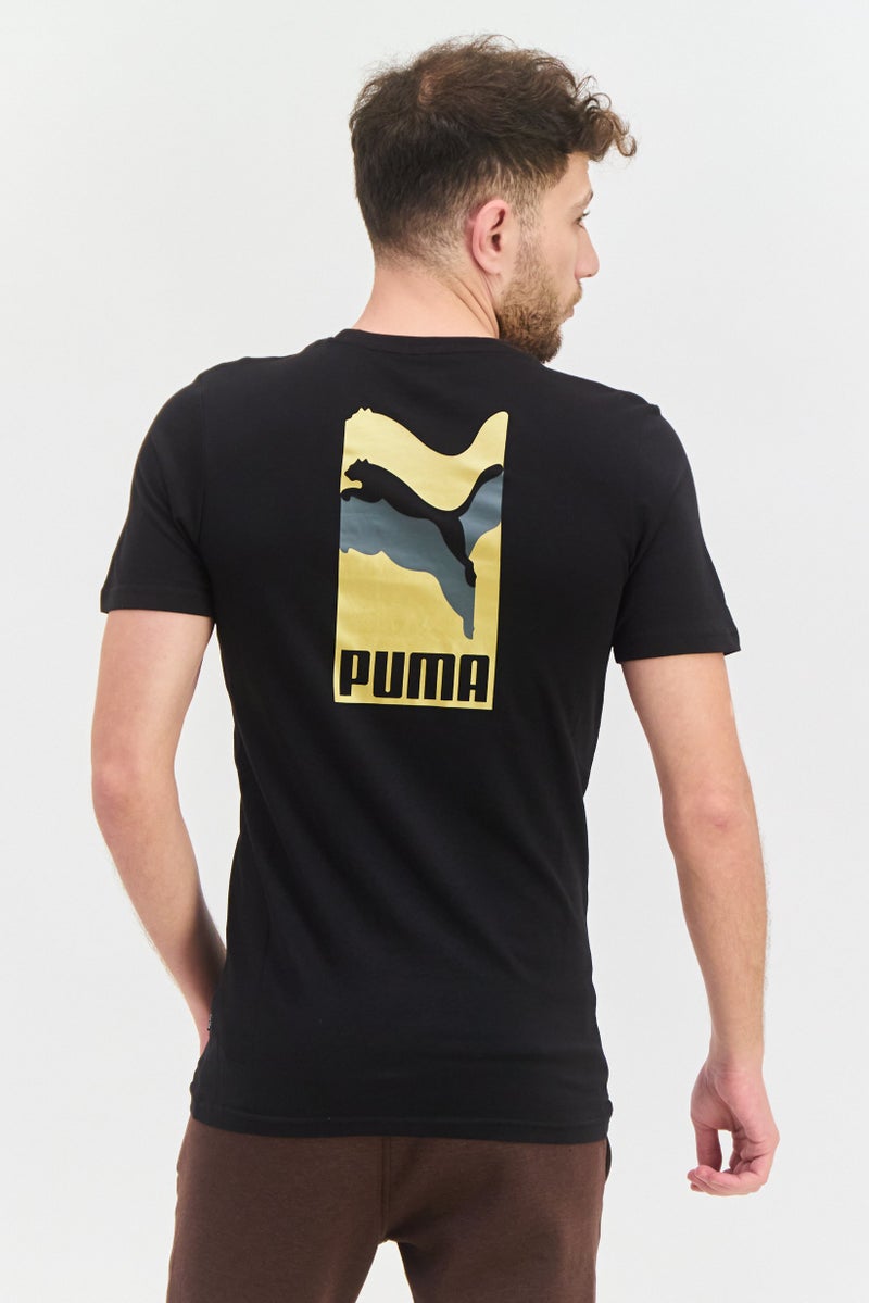 PUMA Men Sportswear Fit Short Sleeve Outdoor T-Shirt, Black - Image 2
